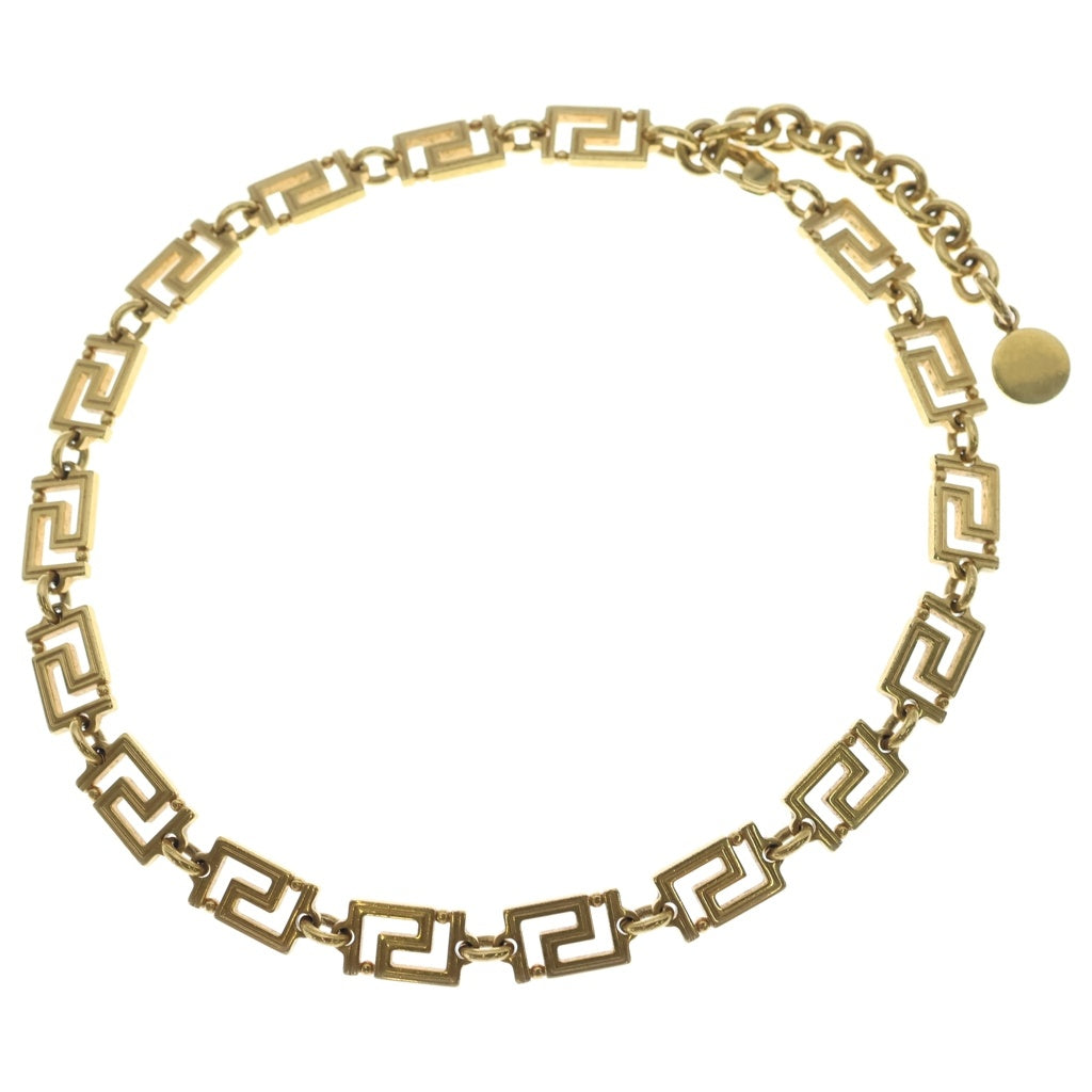 VERSACE(ヴェルサーチ) グレカ チェーン ネックレス ゴールド レディース