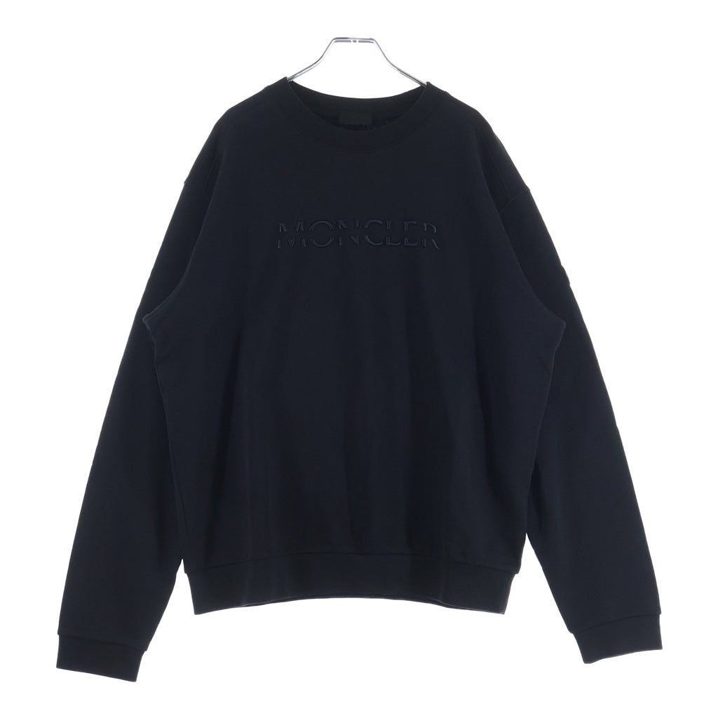 MONCLER(モンクレール) ■アイコンワッペン付きクルーネック スウェット 黒 コットン H20918G00010809KR ICタイプ