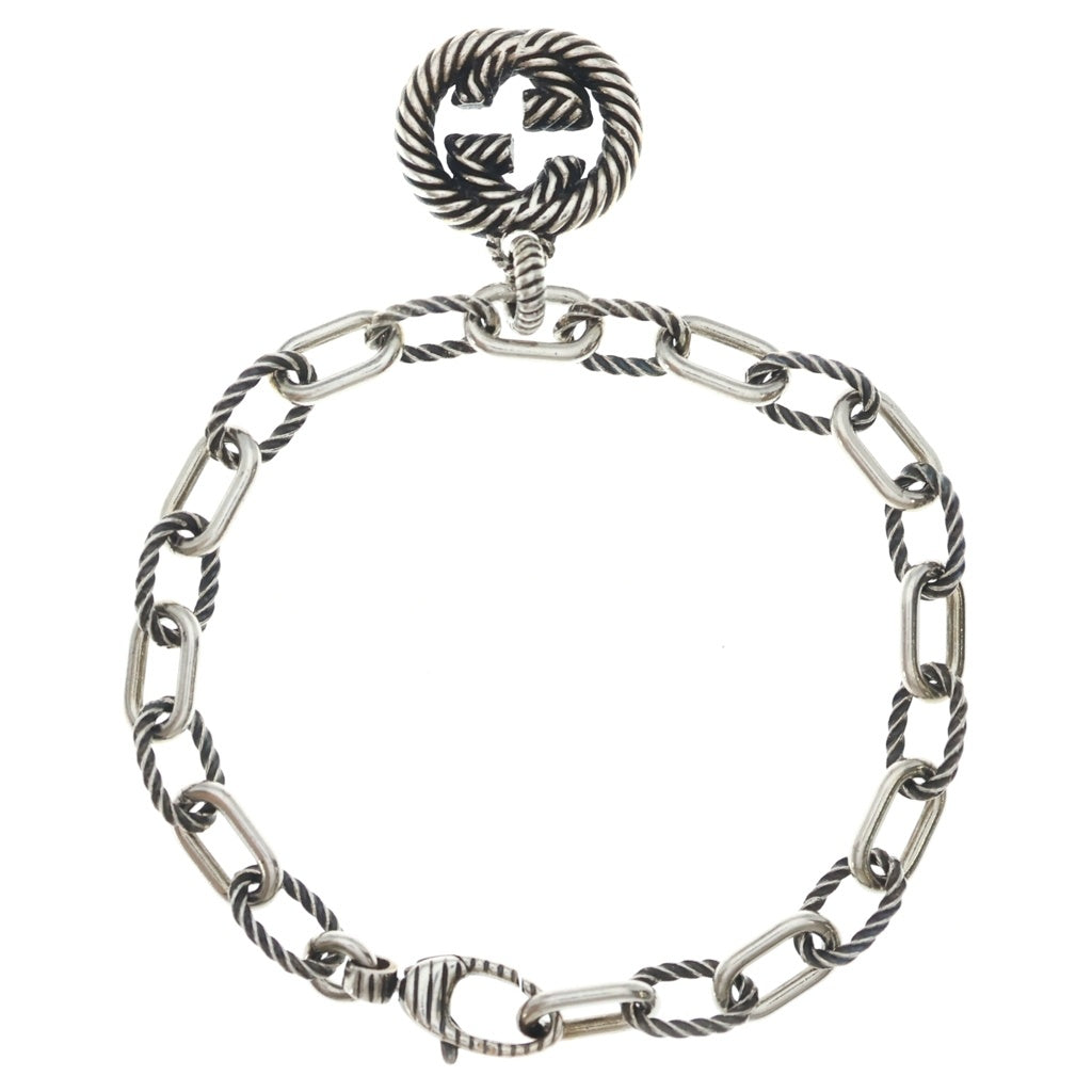 GUCCI(グッチ) インターロッキングG ブレスレット チェーン シルバー SV925 607158 レディース