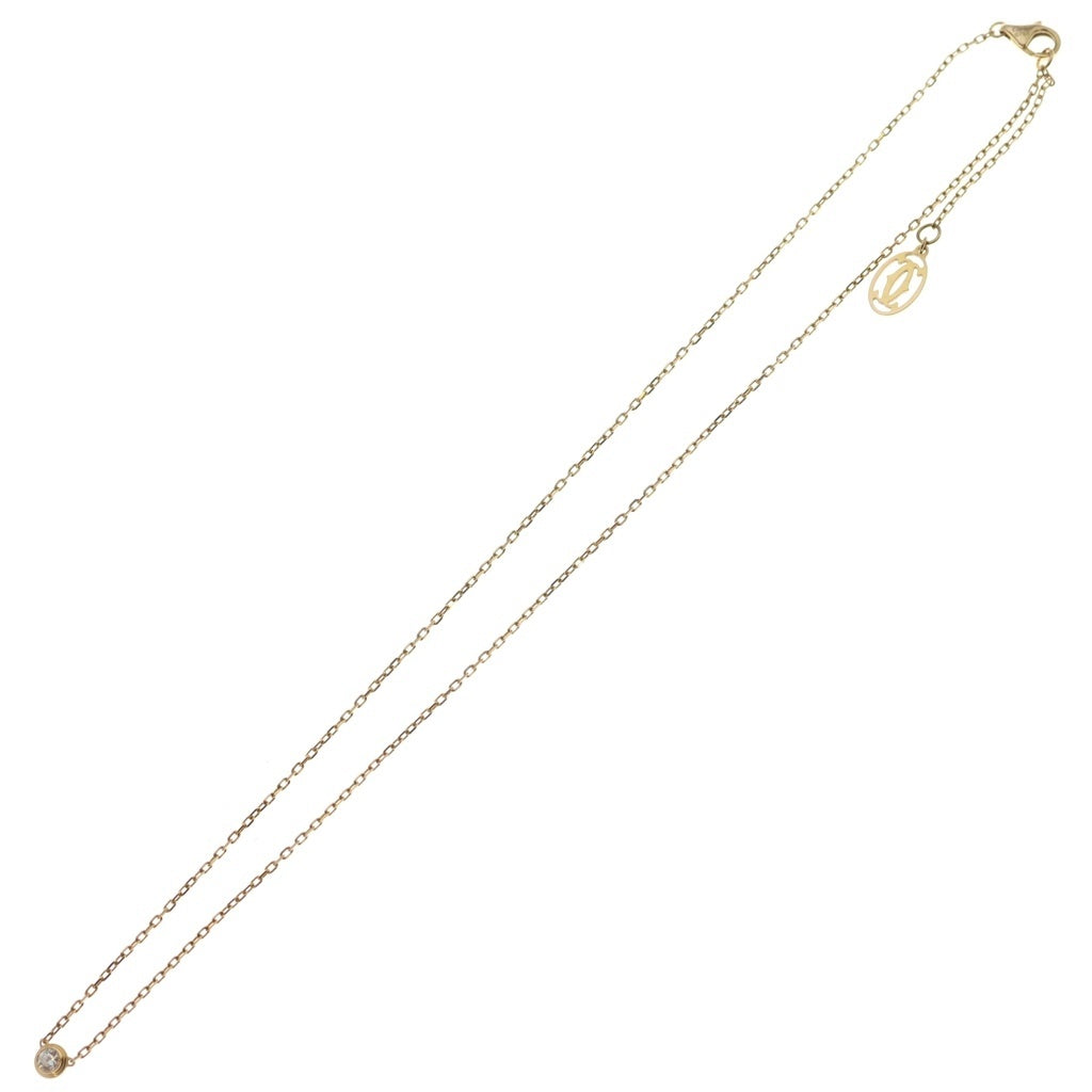 Cartier(カルティエ) ダムール XS 1Pダイヤ Au750 K18YG ダイヤモンド ネックレス イエローゴールド レディース