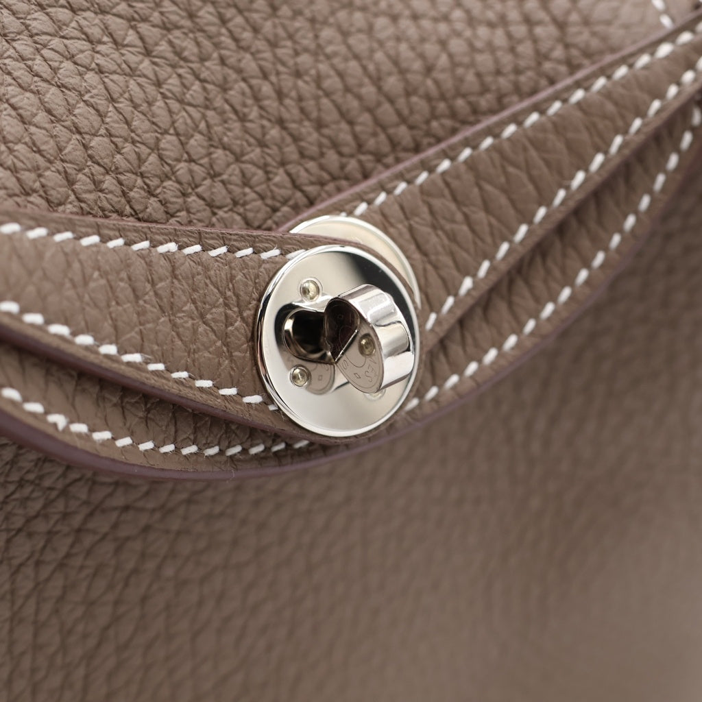 HERMES(エルメス) ミニリンディ エトゥープ ショルダーバッグ ミニバッグ グレージュ トリヨンクレマンス B刻印 シルバー金具 レディース