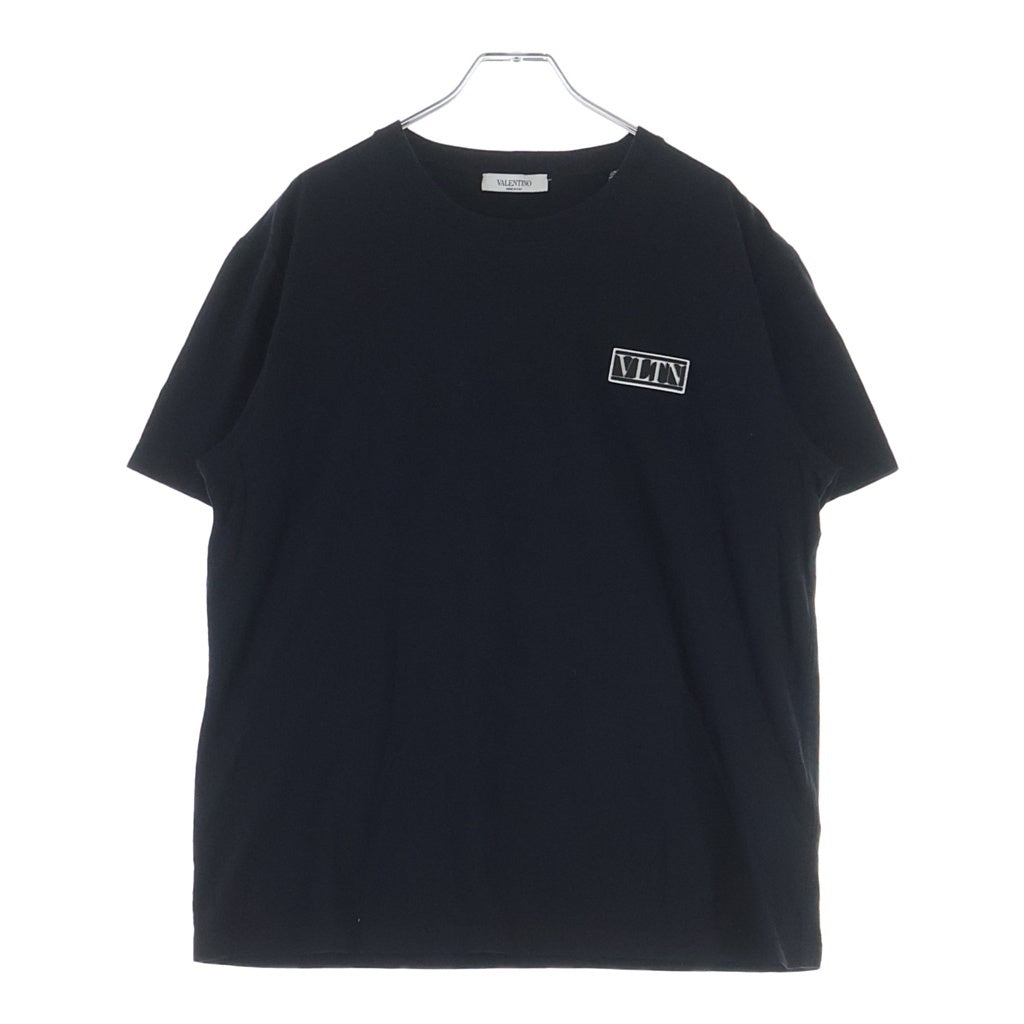 VALENTINO(ヴァレンティノ) VLTN ロゴ コットン 半袖 Tシャツ カットソー L ブラック UV3MG08G6LC