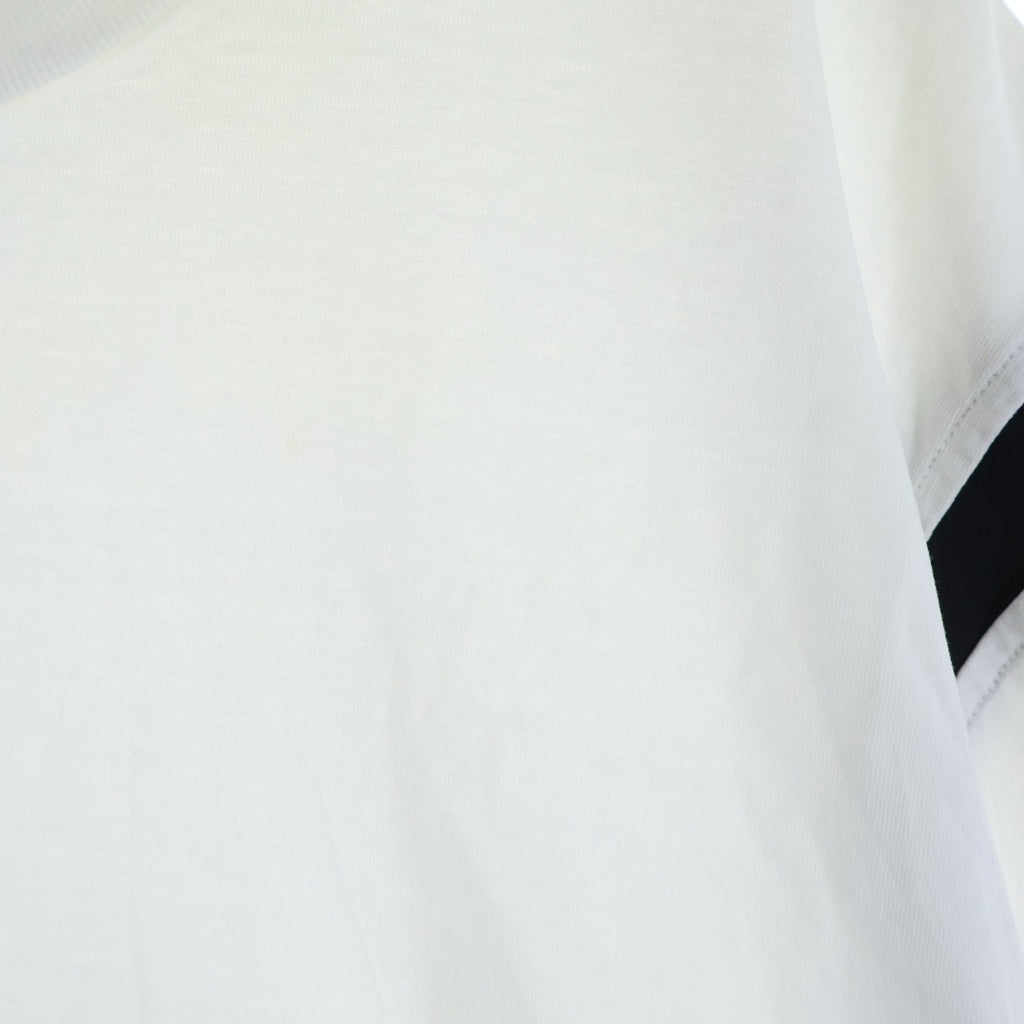 Neil Barrett(ニール バレット) サンダーボルト コットン 半袖 Tシャツ カットソー バイカラー #XL ホワイト/ブラック PBJT911S Q520S