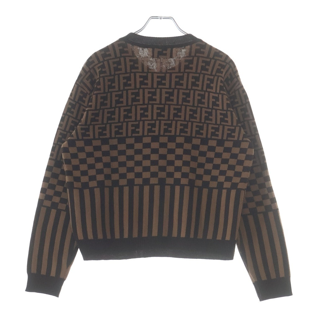 FENDI(フェンディ) ズッカ柄 カーディガン ブラウン #24 レディース