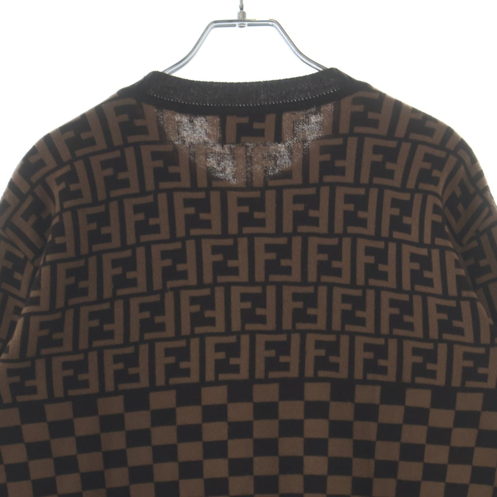 FENDI(フェンディ) ズッカ柄 カーディガン ブラウン #24 レディース