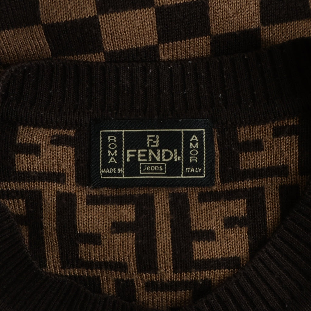 FENDI(フェンディ) ズッカ柄 カーディガン ブラウン #24 レディース