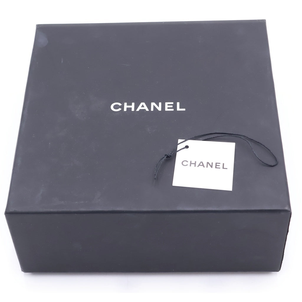 CHANEL(シャネル) シャネル ロゴ カチューシャ ヘアバンド ブラック レザー レディース