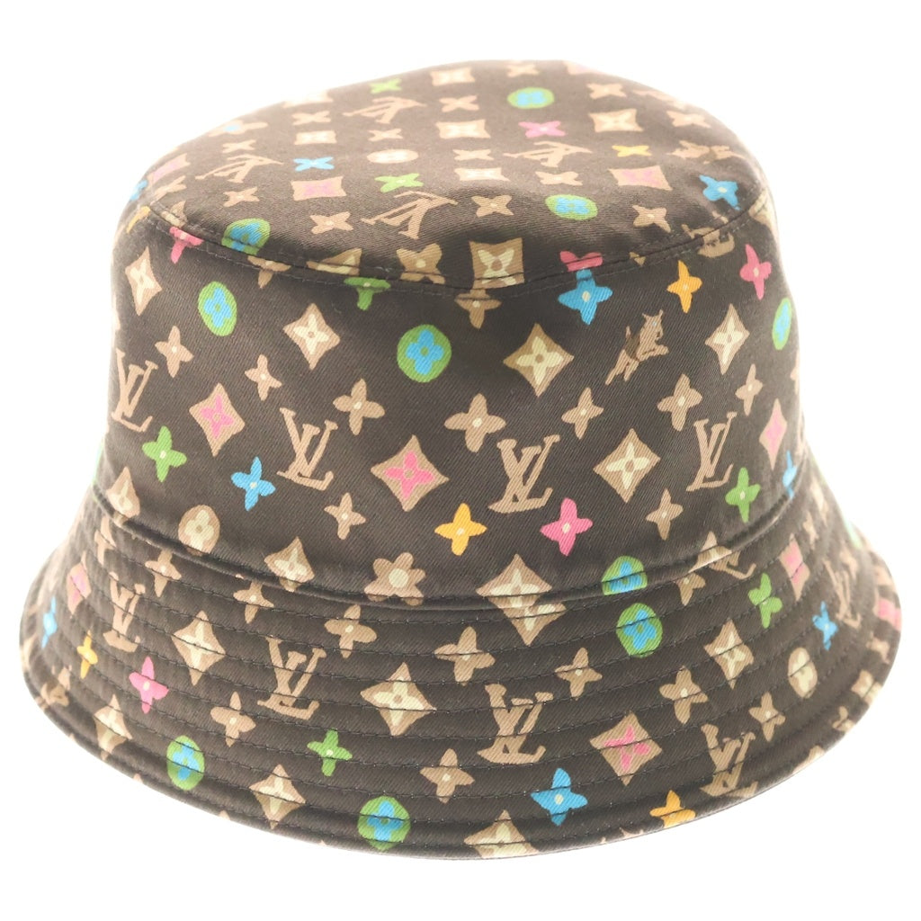 LOUIS VUITTON(ルイヴィトン) モノグラム クラギー リバーシブル マルチカラー バケットハット 帽子 ブラウン M7466L