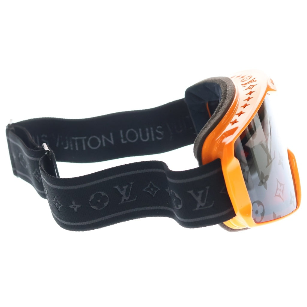 LOUIS VUITTON(ルイヴィトン) モノグラム スノーゴーグル ブラック/オレンジ R96433