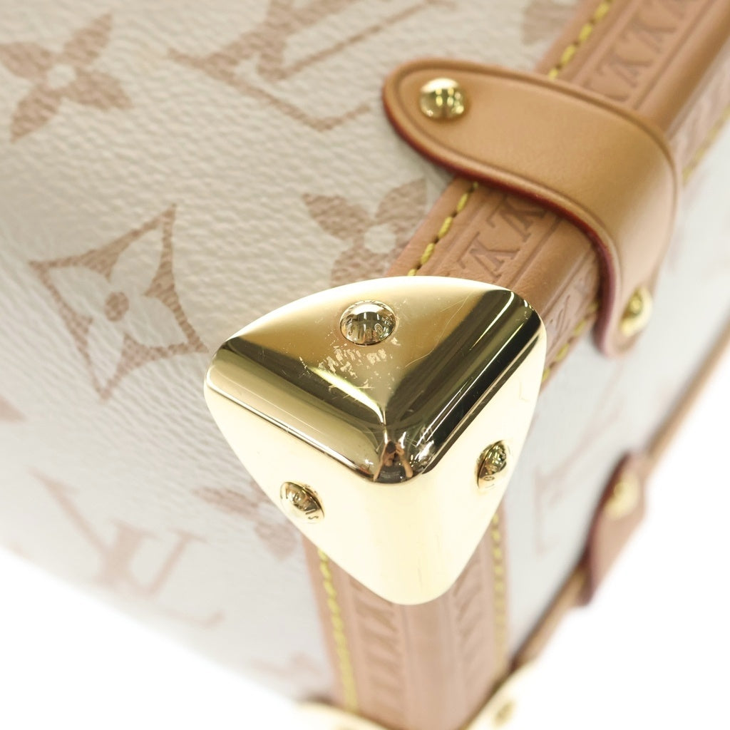 LOUIS VUITTON(ルイヴィトン) モノグラムデュンヌ サイドトランクMM PVC レザー 2WAY ハンドバッグ ショルダーバッグ ICタイプ ホワイト M46907 レディース