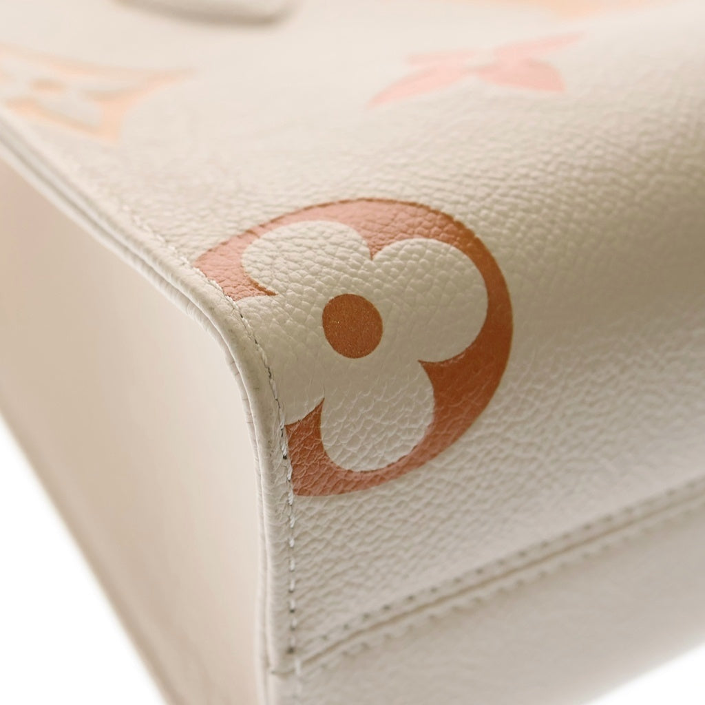 LOUIS VUITTON(ルイヴィトン) モノグラムアンプラント オンザゴーPM レザー 2WAY ハンドバッグ ショルダーバッグ ICタイプ クレームサフラン アイボリー M46513 レディース