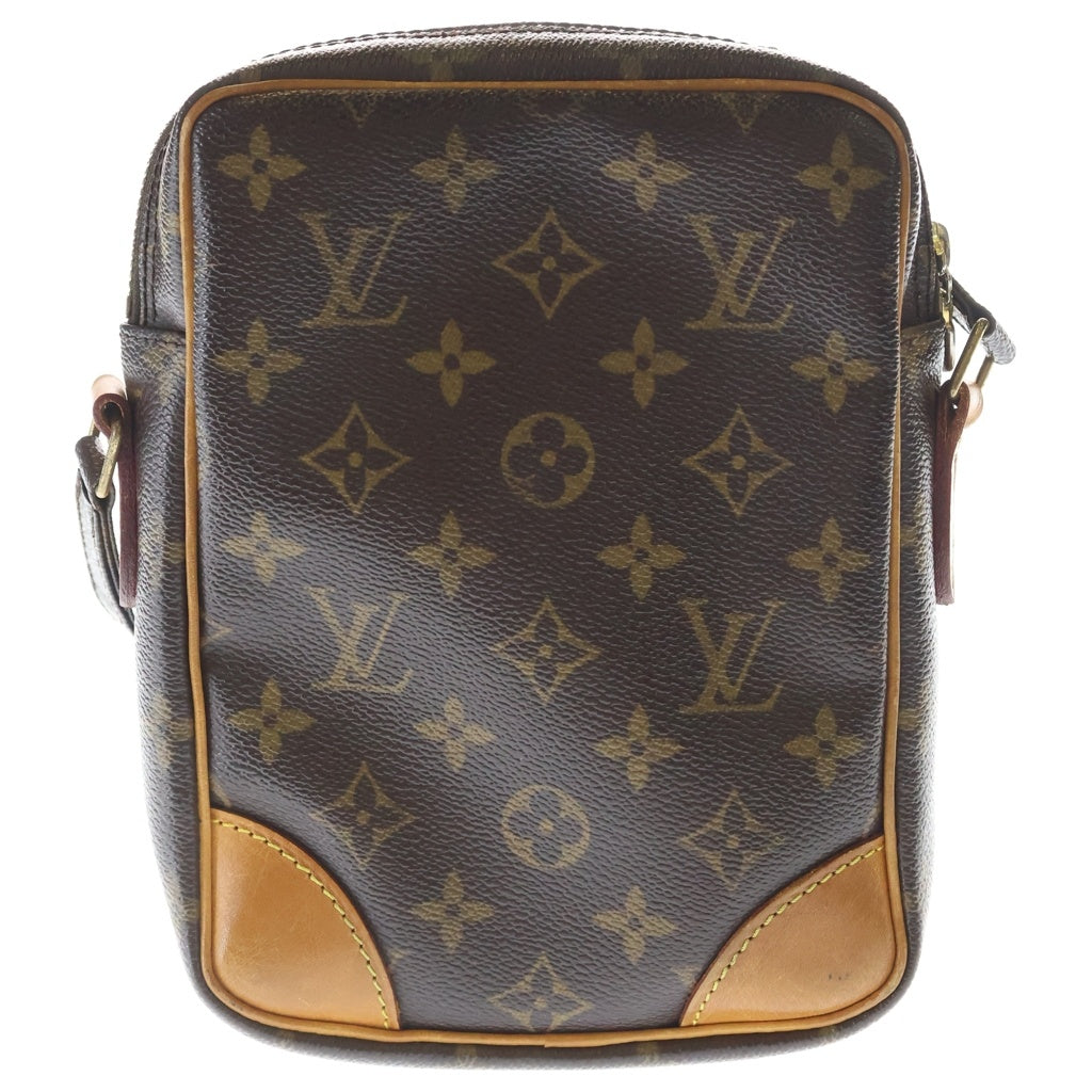 LOUIS VUITTON(ルイヴィトン) モノグラム アマゾン ショルダーバッグ ミニバッグ ブラウン レザー×PVC M45236 ゴールド金具 レディース