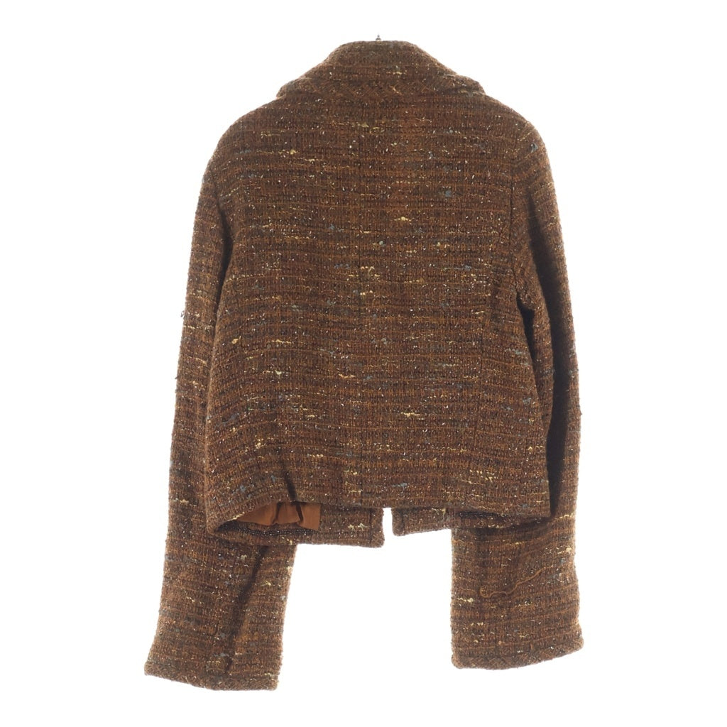 CHANEL(シャネル) 98AW archive Wool Tweed Blazer ココマークボタン ウールツイード ブレザー 1B テーラードジャケット ブラウン P12140V07047 レディース