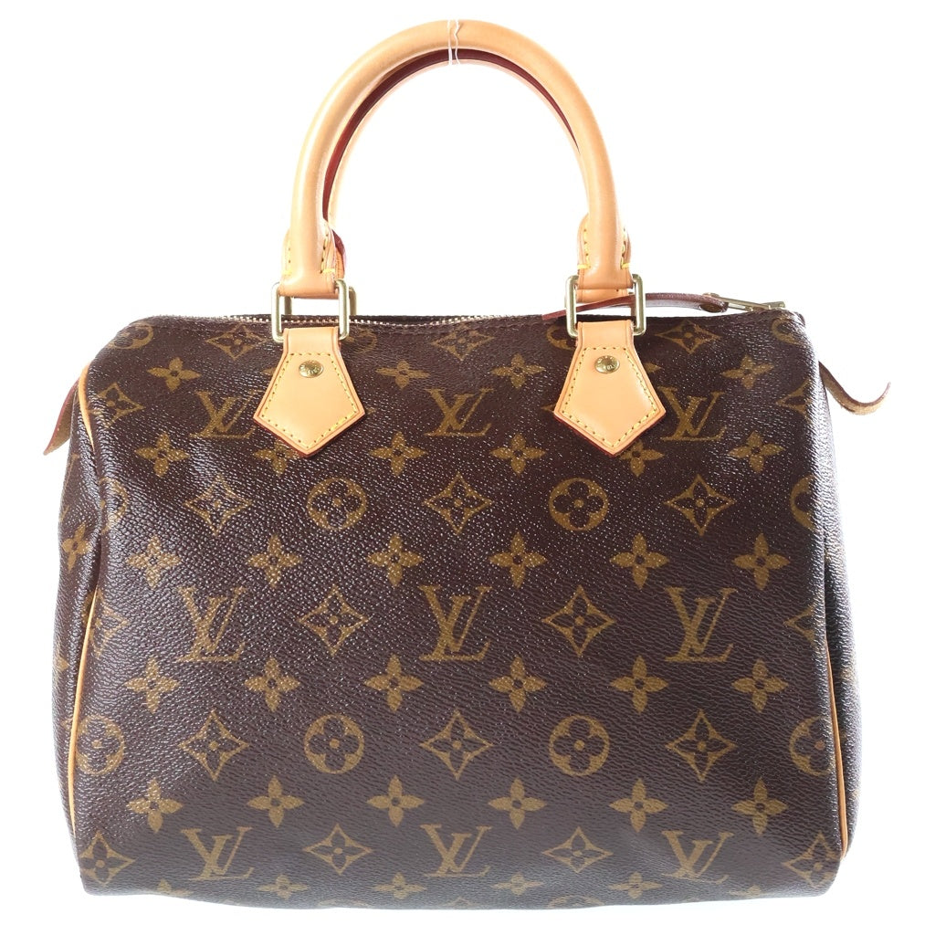 LOUIS VUITTON(ルイヴィトン) モノグラム スピーディ25 PVC レザー ハンドバッグ ミニボストンバッグ ブラウン M41109 レディース