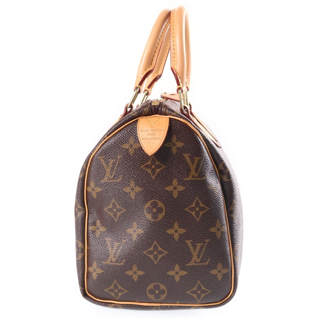 LOUIS VUITTON(ルイヴィトン) モノグラム スピーディ25 PVC レザー ハンドバッグ ミニボストンバッグ ブラウン M41109 レディース