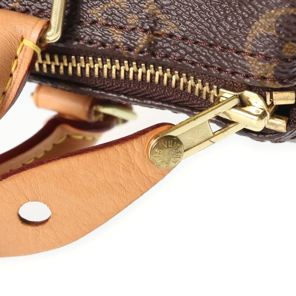 LOUIS VUITTON(ルイヴィトン) モノグラム スピーディ25 PVC レザー ハンドバッグ ミニボストンバッグ ブラウン M41109 レディース