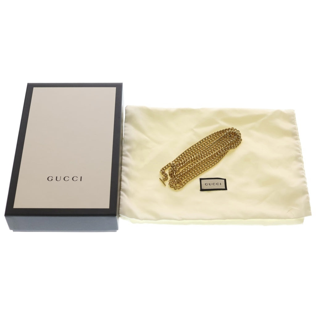 GUCCI(グッチ) ホースビット 1955 チェーンショルダーウォレット ショルダーバッグ ベージュ×ネイビー キャンバス×レザー 621888 レディース