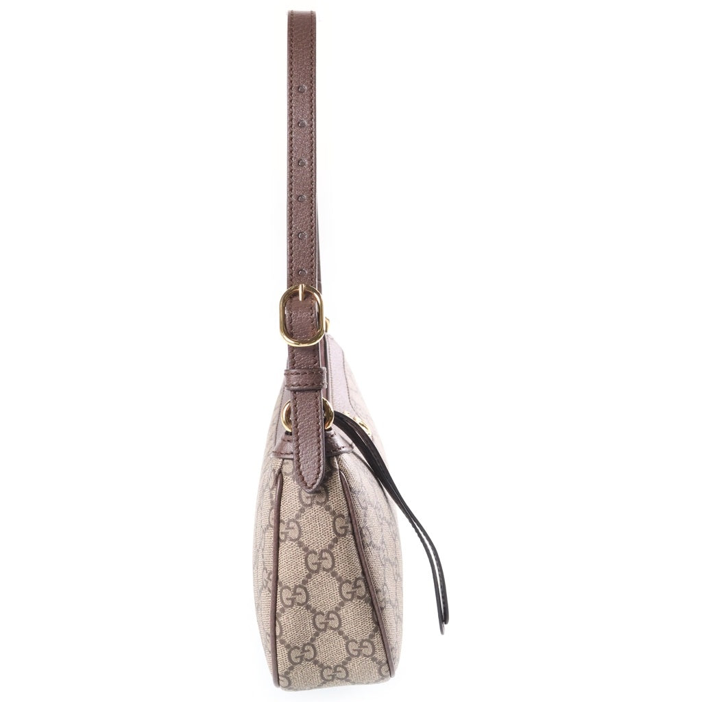 GUCCI(グッチ) オフィディア スモール GGスプリーム PVC レザー ミニショルダーバッグ ハンドバッグ ベージュ 735145 レディース