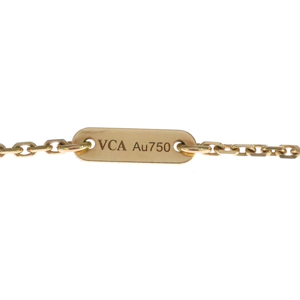Van Cleef & Arpels(ヴァンクリーフアンドアーペル) スウィートアルハンブラ マザーオブパール Au750 K18YG ネックレス ペンダント イエローゴールド VCARF69100 レディース