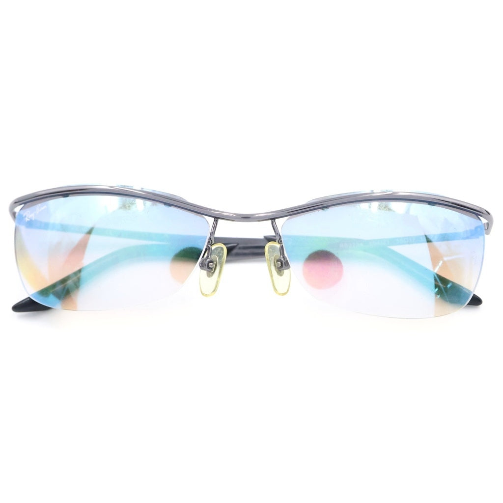 Ray Ban(レイバン) RB3234 オリンピアン ハーフミラー サングラス アイウェア メガネ 眼鏡 カラーレンズ ブラック/シルバー