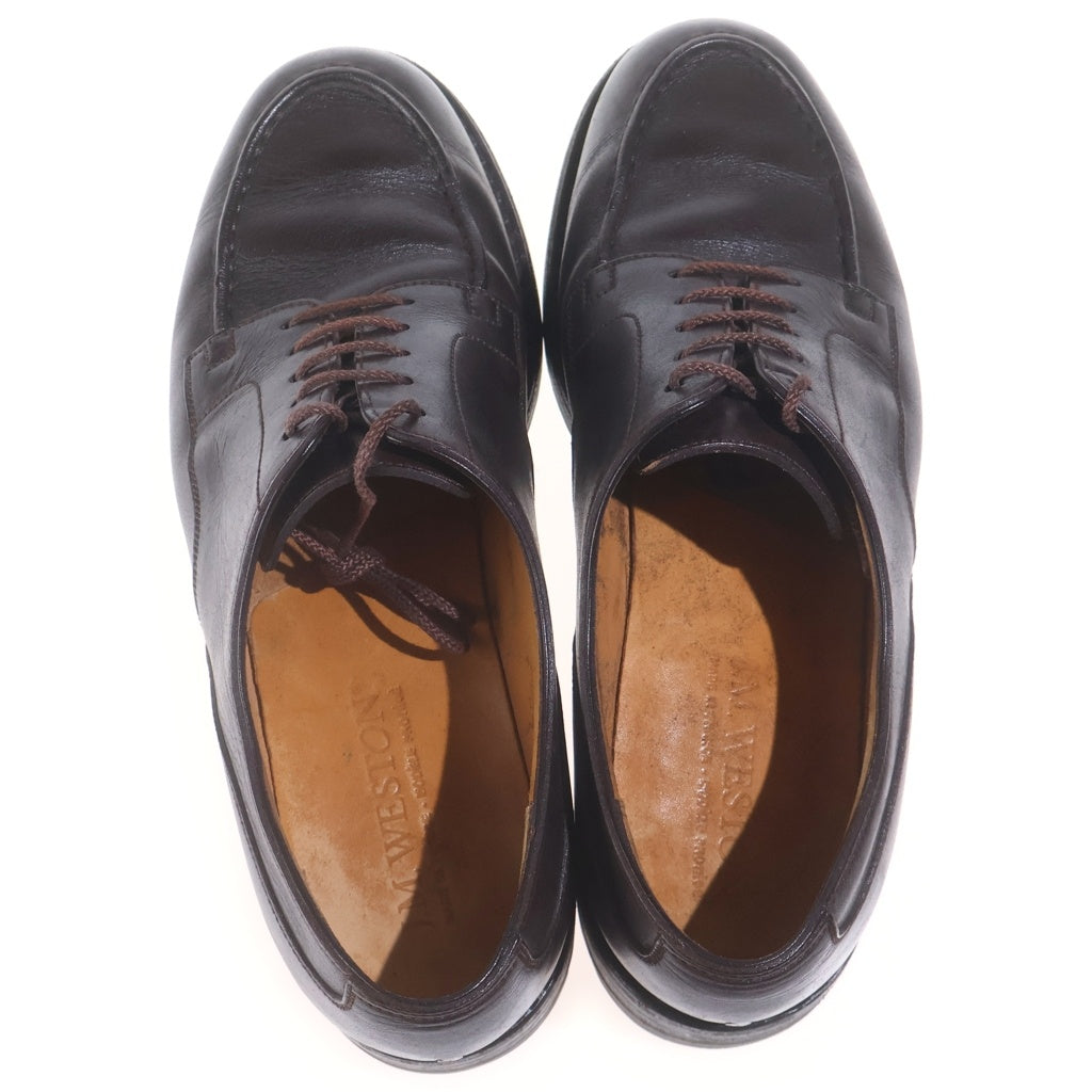 J.M.WESTON(ジェイエムウエストン) 641 GOLF Derby Shoes ゴルフ Uチップダービー ドレスシューズ 革靴 ラウンドトゥ ノヴォカーフ レザー ブラウン 31-217-641-21