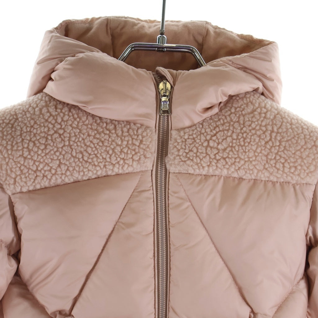 MONCLER(モンクレール) KIDS ARABETTE ダウンジャケット ボア切り替え ジップアップ キッズ ピンク G29511A56510