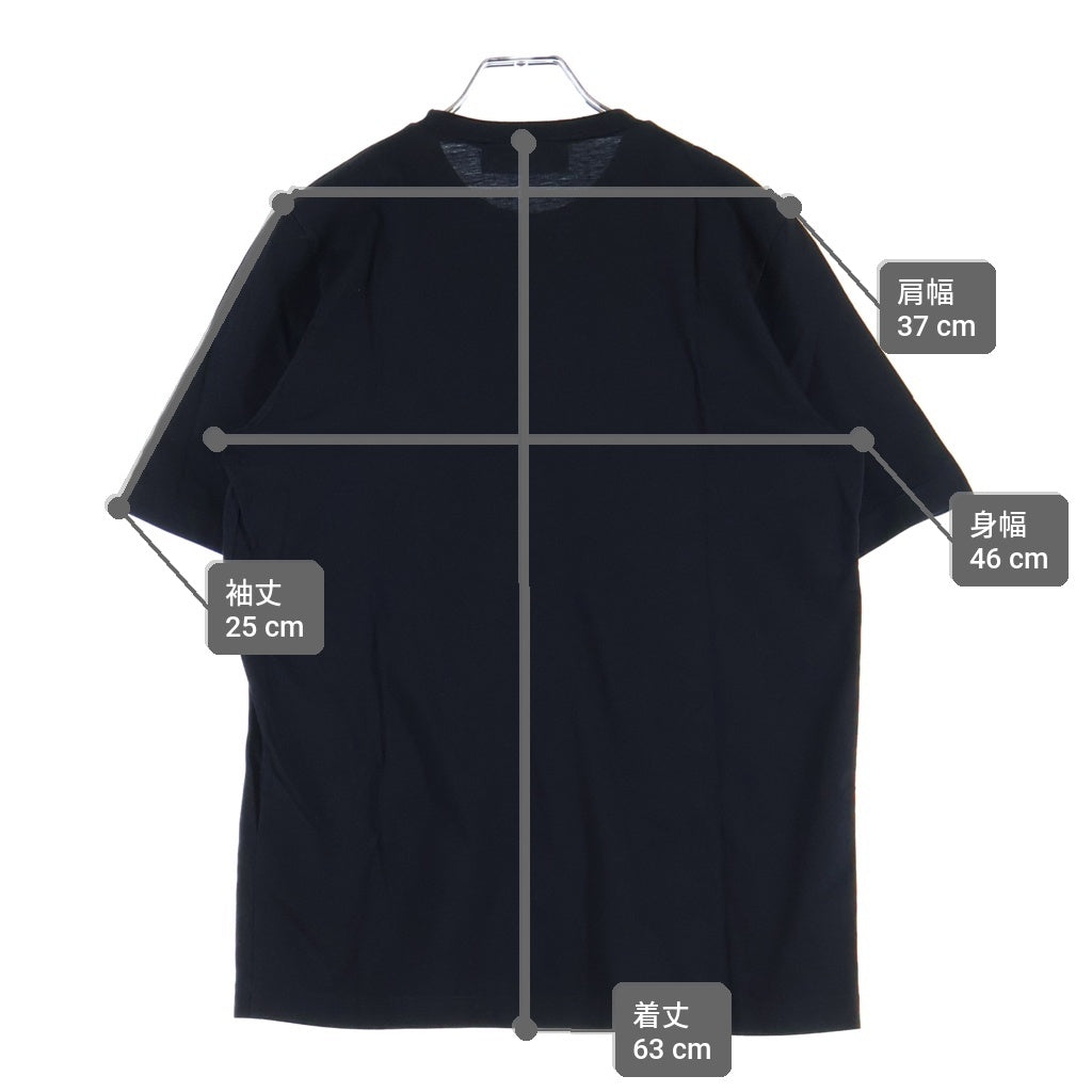 DSQUARED2(ディースクエアード) 21AW ICON LOGO PRINT S/S TEE フロントラバーロゴプリント 半袖Tシャツ カットソー ブラック S80GC0029
