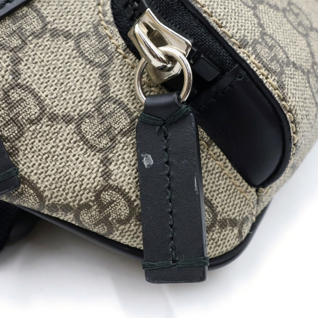 GUCCI(グッチ) GGスプリーム ボディバッグ ベージュ PVCレザー 450946