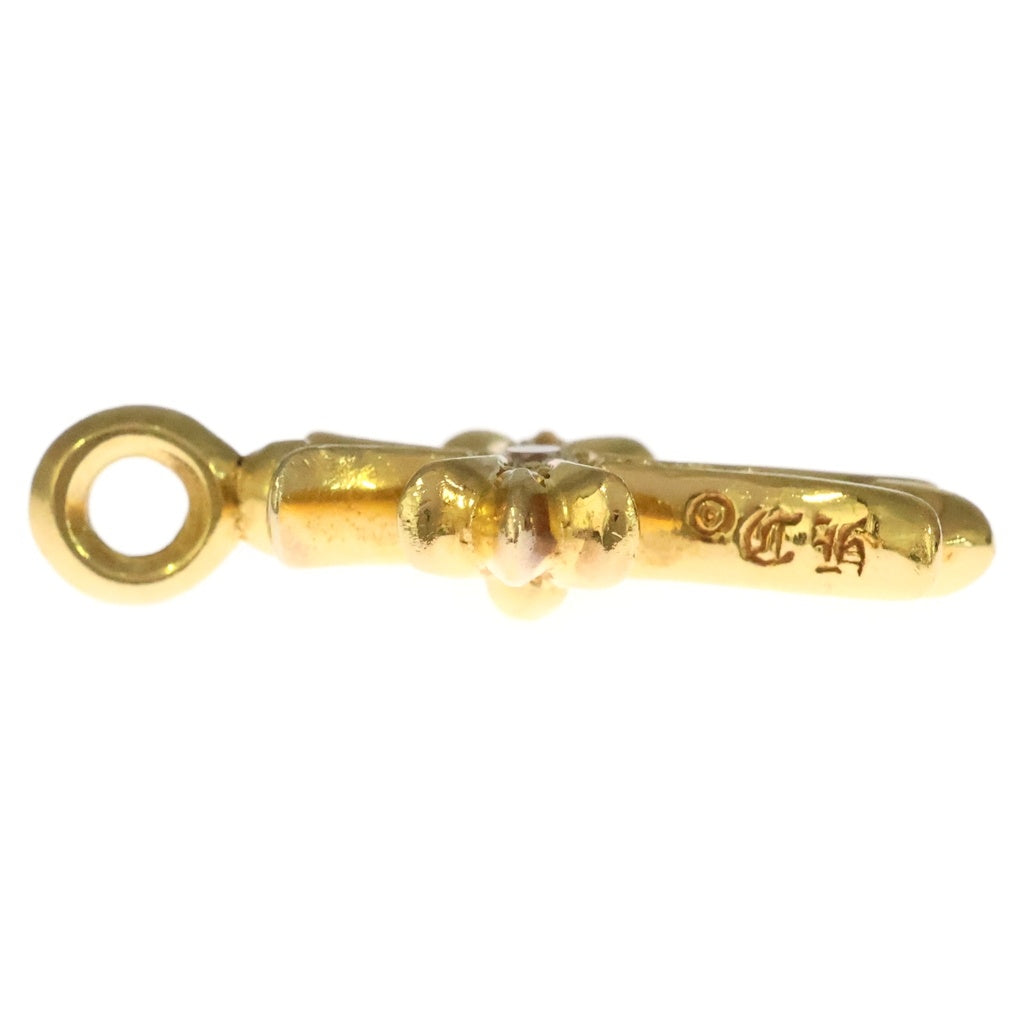 CHROME HEARTS(クロムハーツ) 22K TNY CRSF P/DIA タイニーファットクロス PAVEダイヤ ペンダントトップ ゴールドBCA033