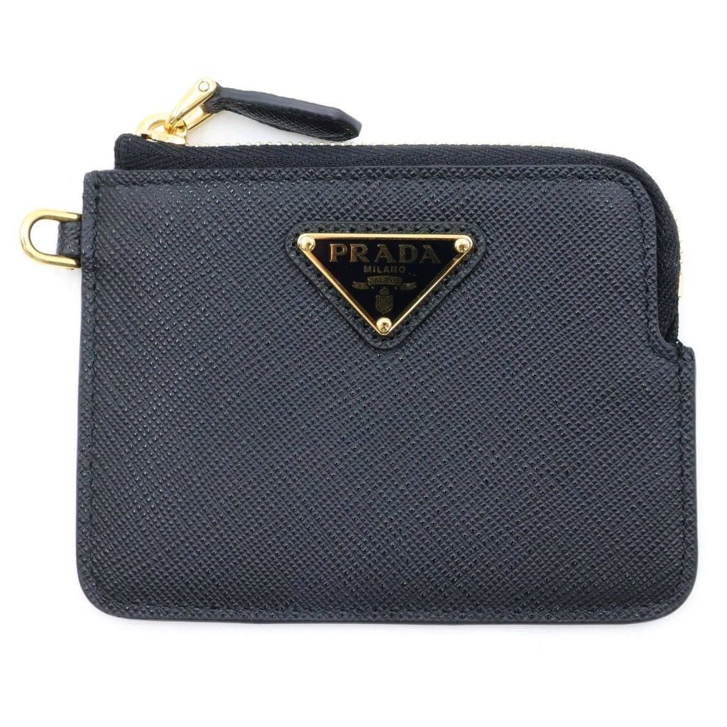 PRADA(プラダ) サフィアーノ カードケース レザー ブラック 1MC127 レディース