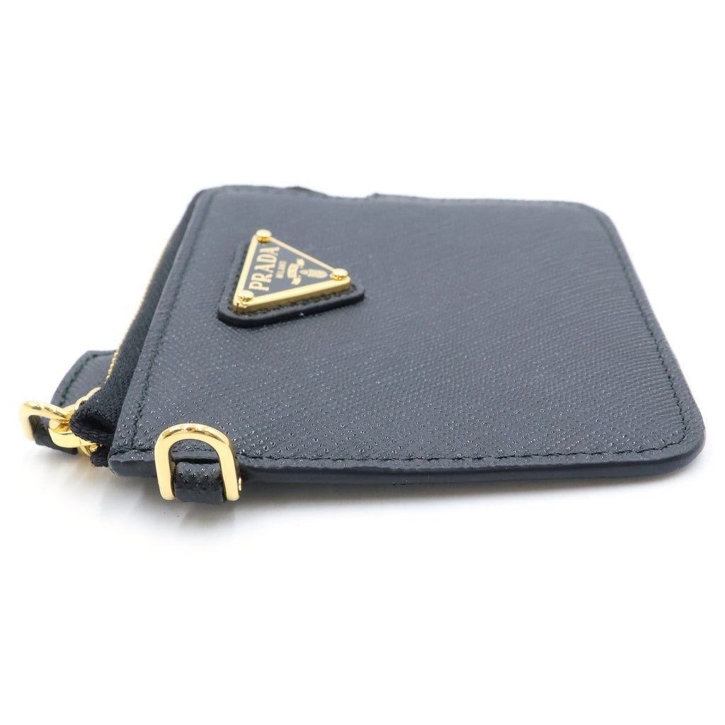 PRADA(プラダ) サフィアーノ カードケース レザー ブラック 1MC127 レディース