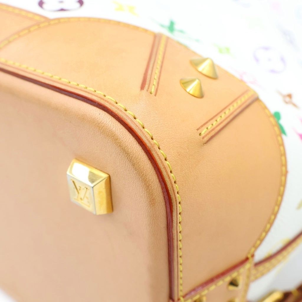 LOUIS VUITTON(ルイヴィトン) モノグラム マルチカラー シャーリーンGM 2WAYハンドバッグ トートバッグ ショルダーバッグ ホワイト レザー×PVC M93214 ゴールド金具