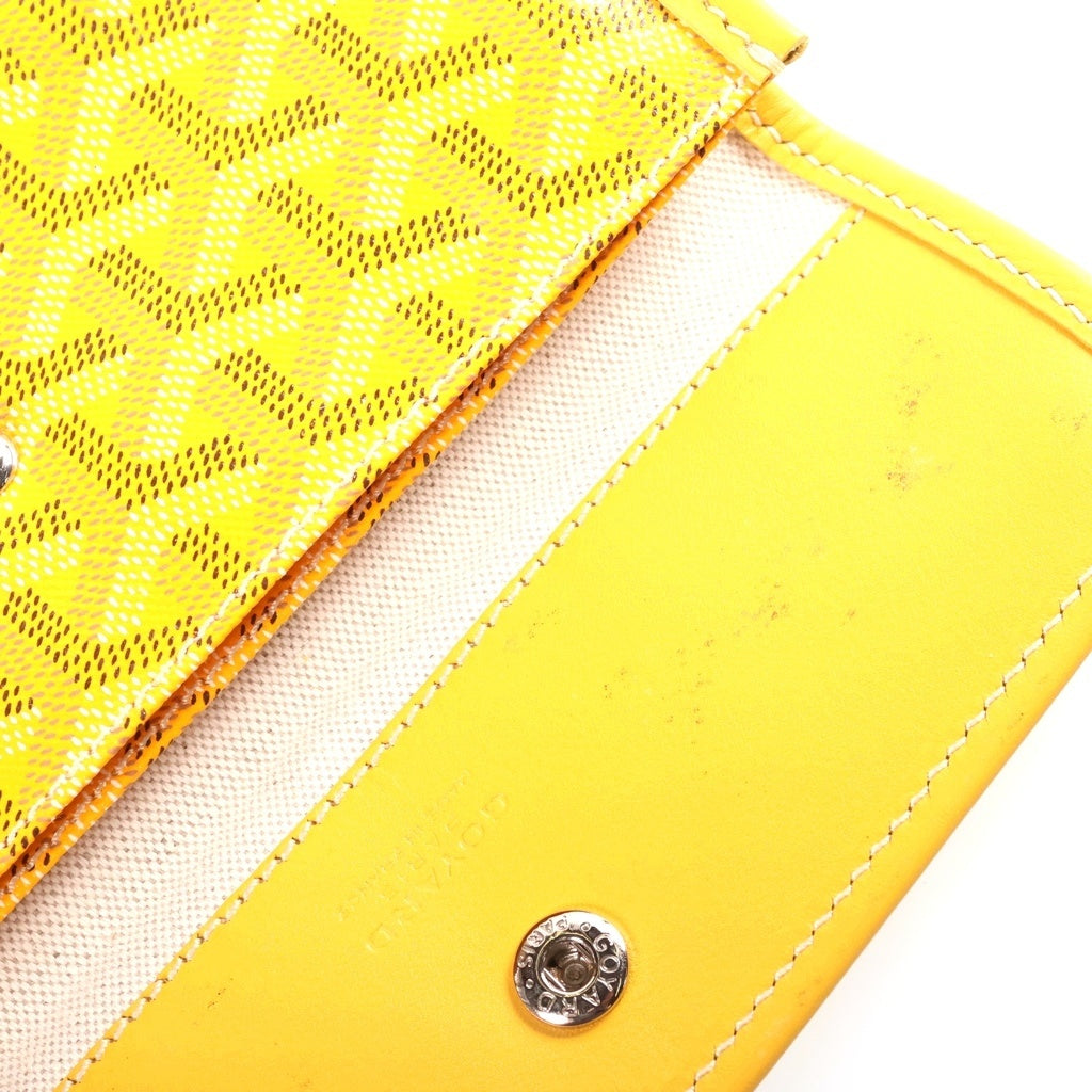 GOYARD(ゴヤール) サンルイGM ハンド トートバッグ PVC レザー ポーチ付き イエロー レディース