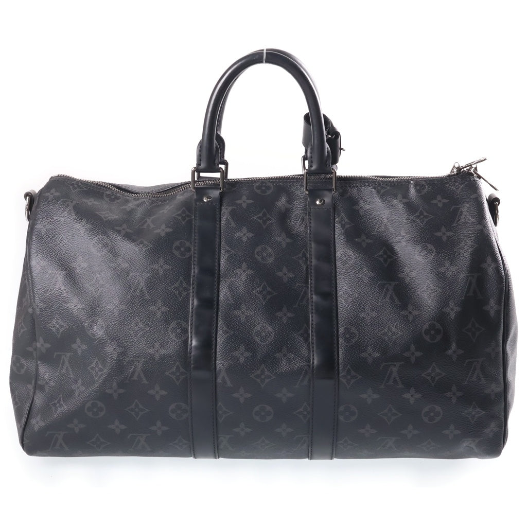 LOUIS VUITTON(ルイヴィトン) モノグラム エクリプス キーポル バンドリエール45 ハンド ボストンバッグ レザー ブラック M40569 レディース