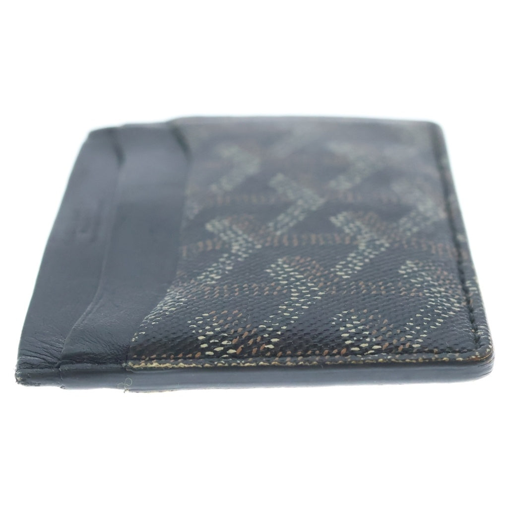GOYARD(ゴヤール) サン シュルピス カードケース パスケース 名刺入れ レザー ブラック/ブラウン STSULPPMLTY01CL01X レディース