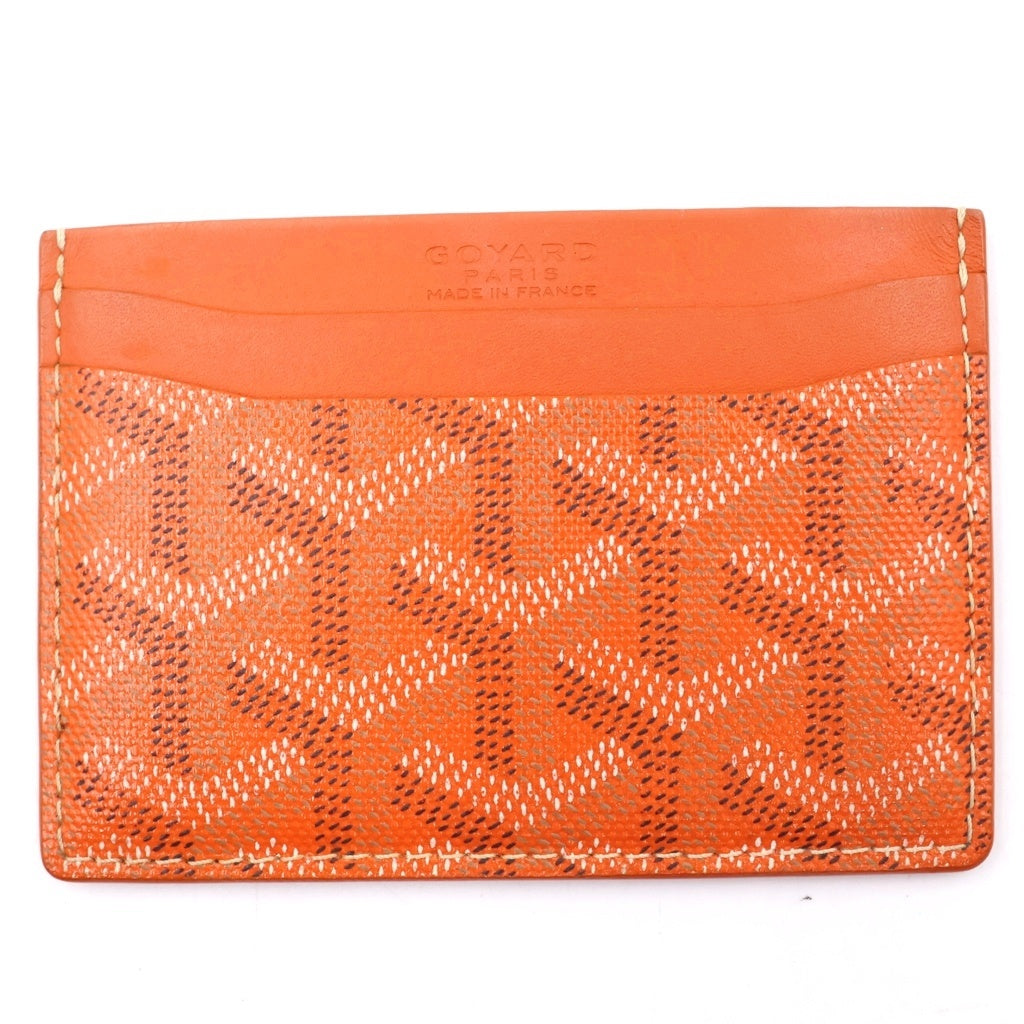 GOYARD(ゴヤール) サン シュルピス カードケース パスケース 名刺入れ レザー オレンジ STSULPPMLTY07CL07X レディース