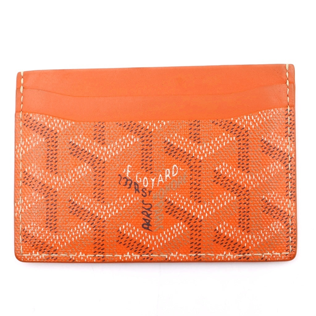 GOYARD(ゴヤール) サン シュルピス カードケース パスケース 名刺入れ レザー オレンジ STSULPPMLTY07CL07X レディース