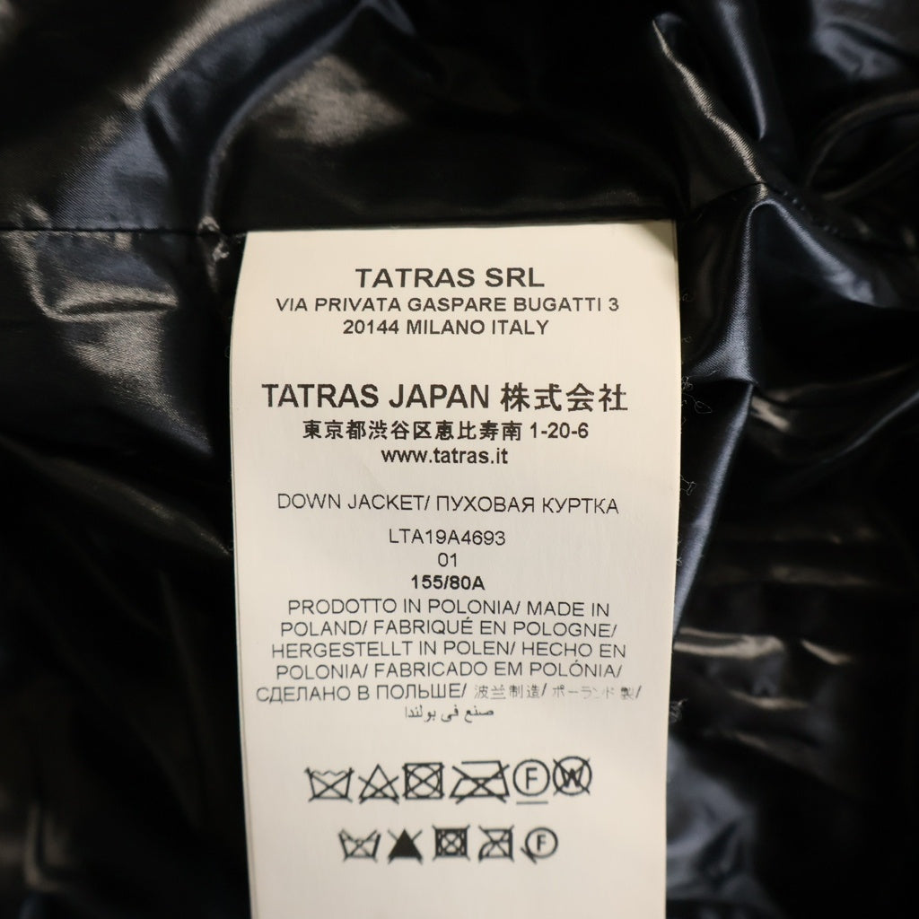 TATRAS(タトラス) BABILA バビラ ロングダウンコート ブラック ナイロン #01 LTA19A4693 レディース