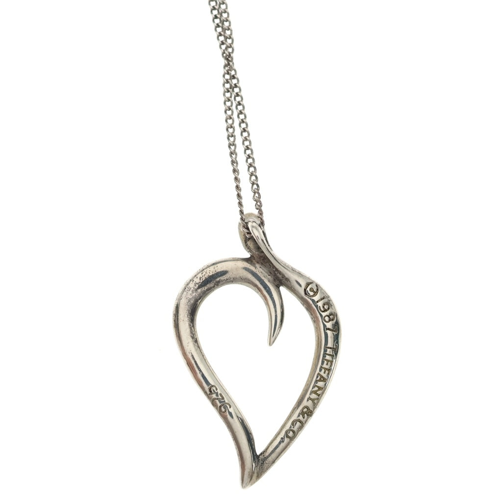 TIFFANY & Co.(ティファニー) リーフハートネックレス ペンダント チェーン シルバー 925 レディース