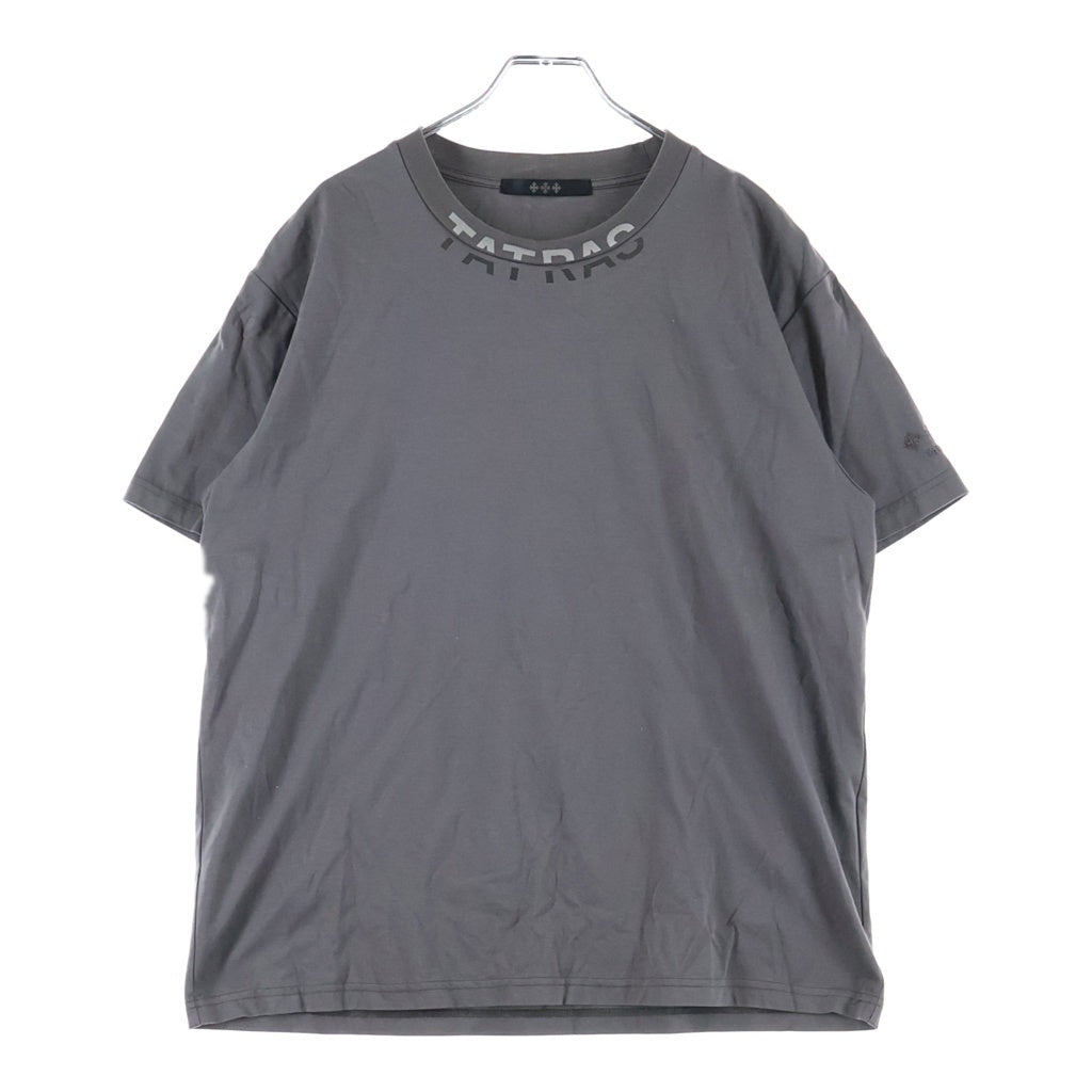 TATRAS(タトラス) WANDO ネックプリント 半袖Tシャツ クルーネックカットソー チャコール MTKE25S8038