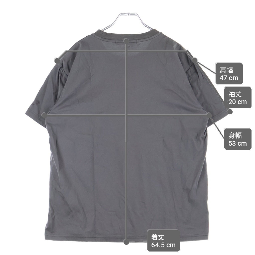 TATRAS(タトラス) WANDO ネックプリント 半袖Tシャツ クルーネックカットソー チャコール MTKE25S8038