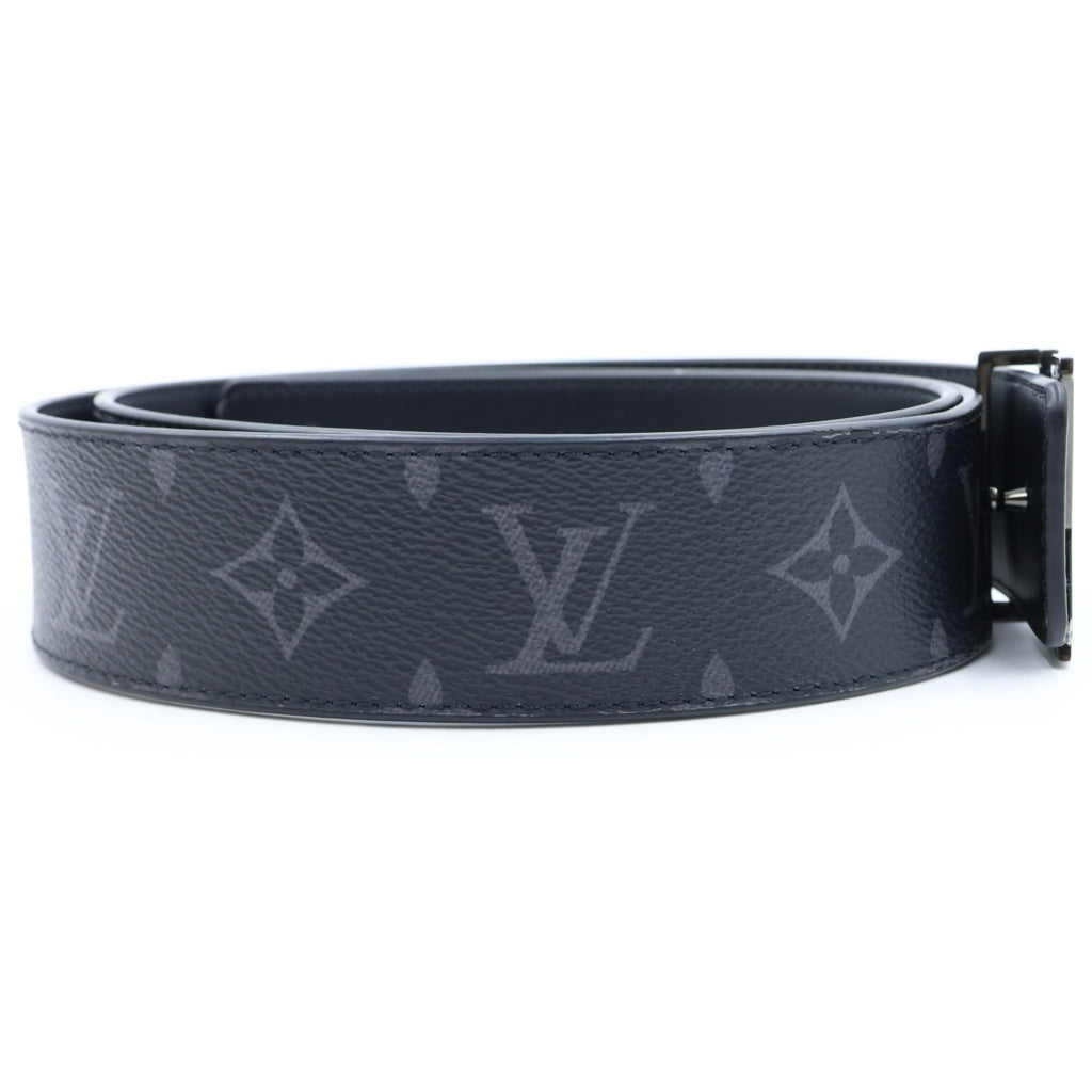 LOUIS VUITTON(ルイヴィトン) モノグラム エクリプス LVイニシャル レザーリバーシブルベルト ブラック 38/95 M9043