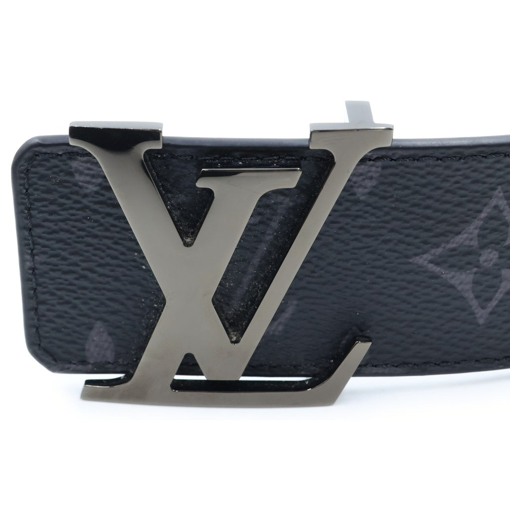 LOUIS VUITTON(ルイヴィトン) モノグラム エクリプス LVイニシャル レザーリバーシブルベルト ブラック 38/95 M9043