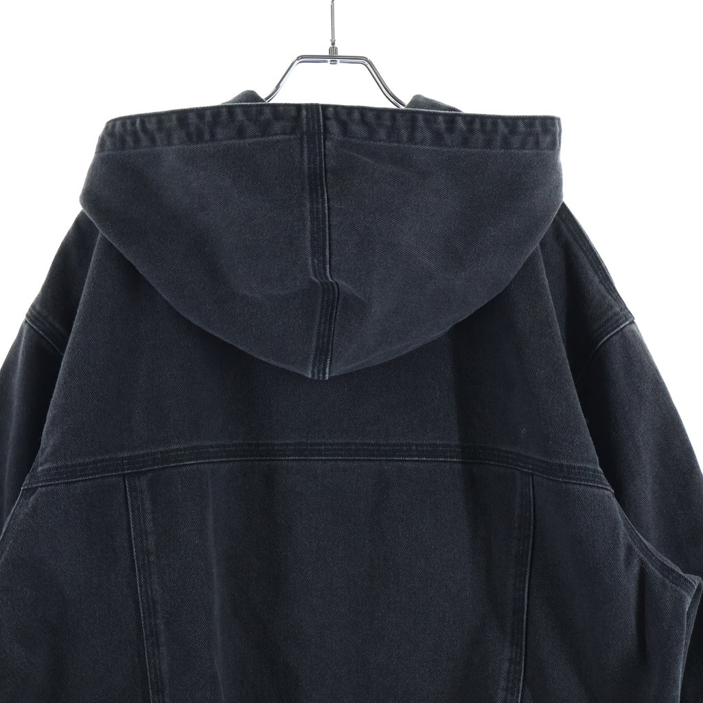 LOUIS VUITTON(ルイヴィトン) ジップスローデニムフーディウィズサッシュアンドパッチ パーカー ジャケット グレー HHA61WRDH