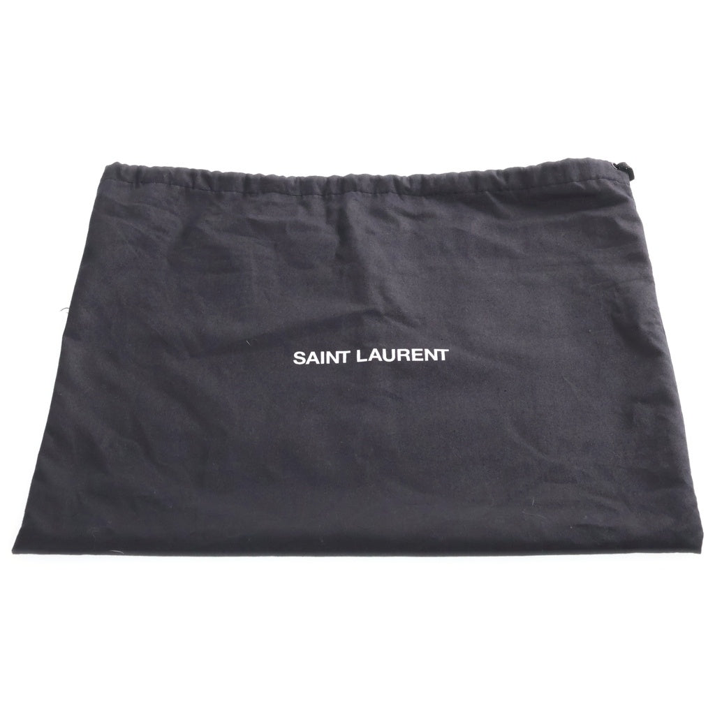 SAINT LAURENT PARIS(サンローランパリ) ニキ チェーンショルダーバッグ ブラック シャイニーカーフスキン 533037 シルバー金具 レディース