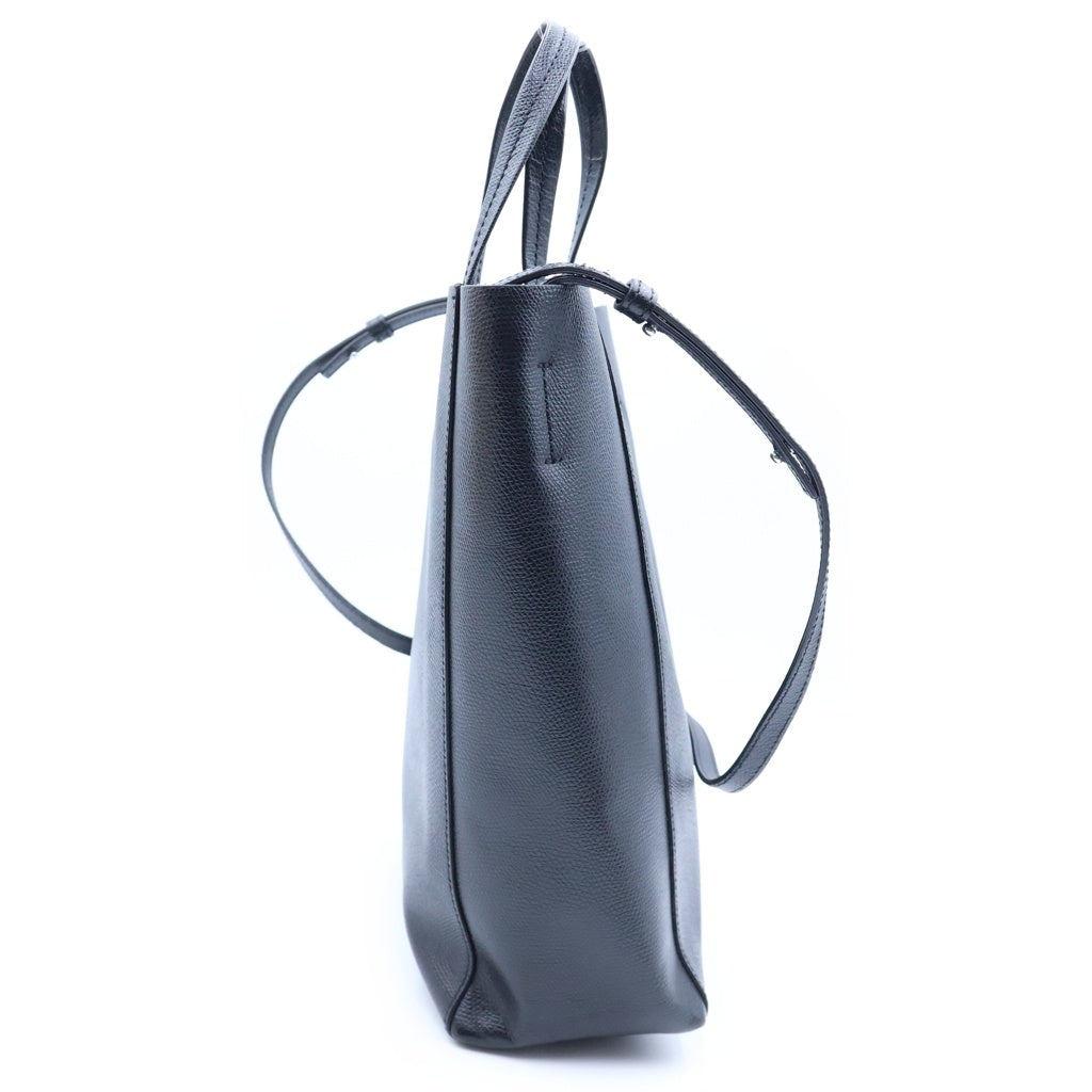 CELINE(セリーヌ) バーティカルカバ スモール 2WAYバッグ ショルダーバッグ トートバッグ ブラック レザー U-CU-0119 シルバー金具 レディース