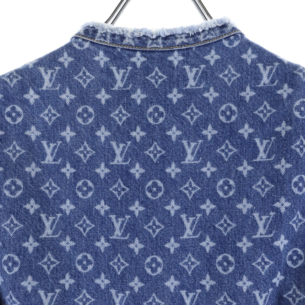 LOUIS VUITTON(ルイヴィトン) ノースリーブ モノグラム ワンピース デニム ブラック RW242WD EFY FRDS56 レディース