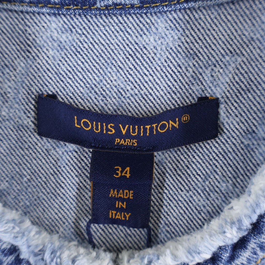 LOUIS VUITTON(ルイヴィトン) ノースリーブ モノグラム ワンピース デニム ブラック RW242WD EFY FRDS56 レディース