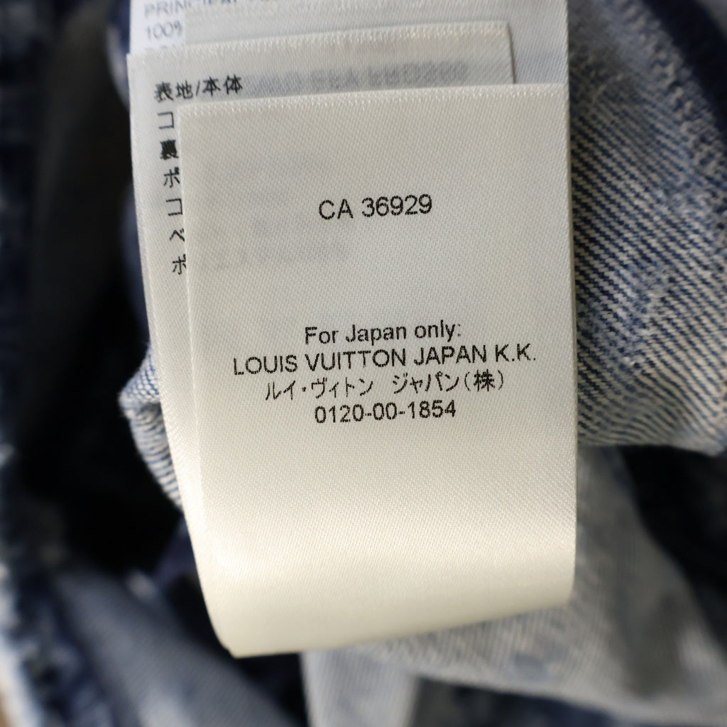 LOUIS VUITTON(ルイヴィトン) ノースリーブ モノグラム ワンピース デニム ブラック RW242WD EFY FRDS56 レディース