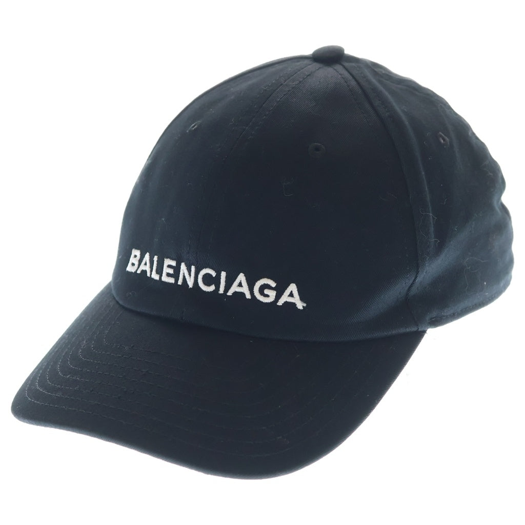 BALENCIAGA(バレンシアガ) ロゴ刺繍キャップ ブラック レディース